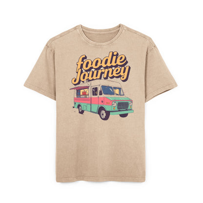Foodie Journey Tee — Vintage Food Truck Acid Wash T-Shirt