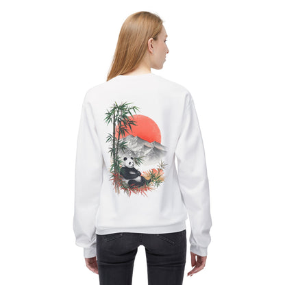 Wander Panda Sweatshirt – Naturmotiv Rückenprint