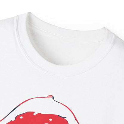 Winter Pilzgeister  Minimalistisches Geister-Pilz-Shirt für Halloween & Weihnachten