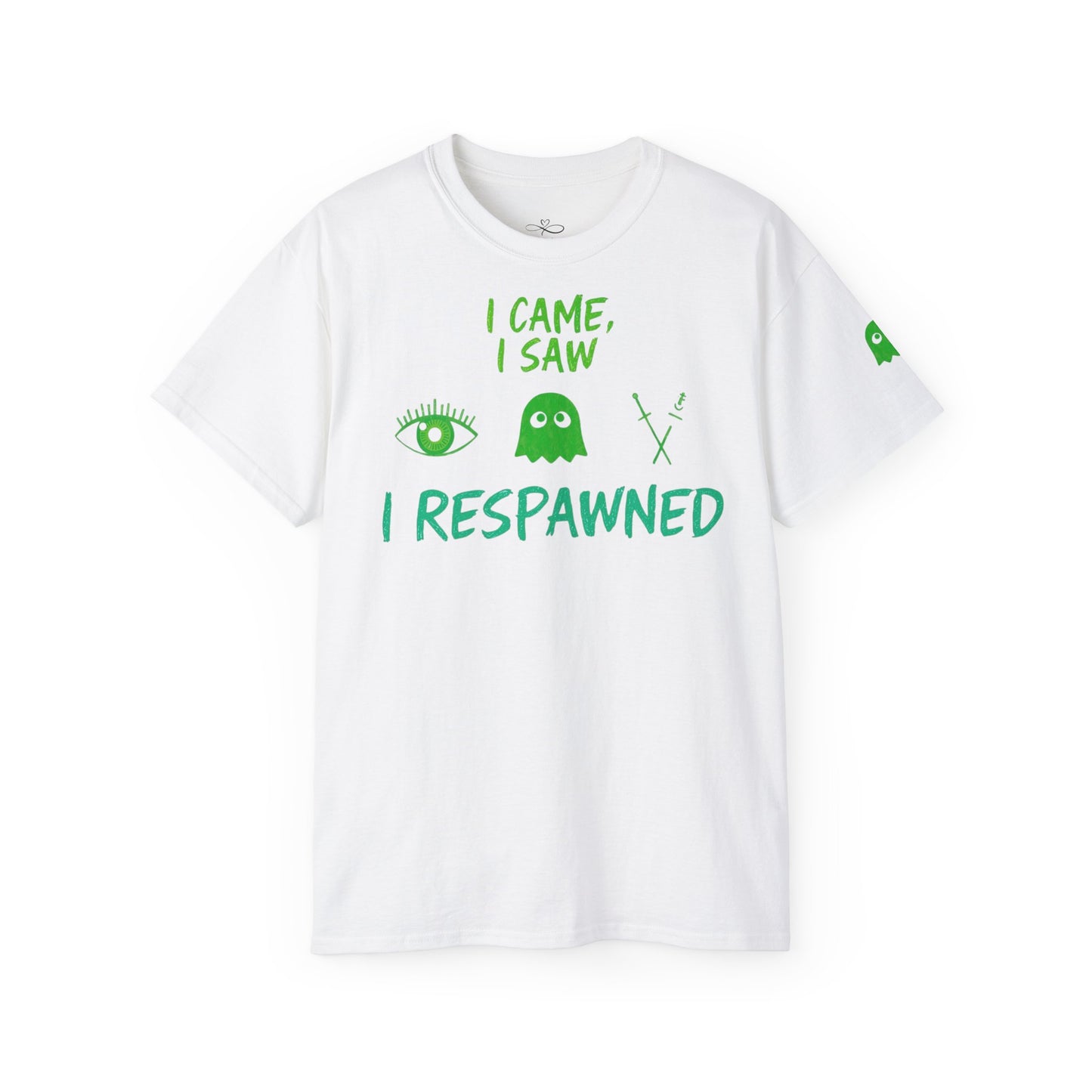 Gaming Humor Tee, I Came I Saw I Respawned Shirt, Unisex Cotton T-Shirt, Gaming Gift, Casual Wear, Geeky Tee