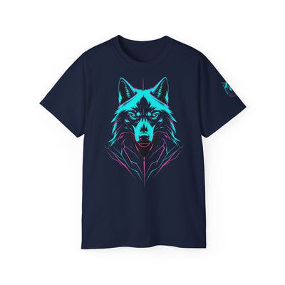 Vibrant Wolf Graphic Tee | Unisex Cotton Shirt for Nature Lovers, Gift for Animal Enthusiasts, Cool Streetwear, Eco-Friendly Fashion