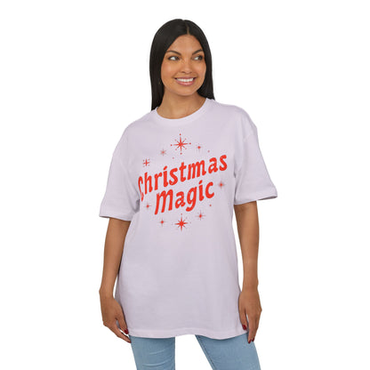 Christmas Magic Tee — Retro Red Holiday Graphic T-Shirt