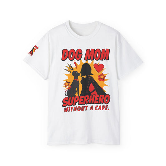 Dog Mom Superhero Unisex Tee, Funny Dog Lover Gift, Pet Parent Shirt, Cute Dog Mom Outfit, Animal Lover Apparel