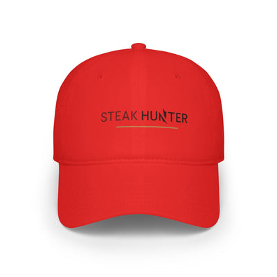 Low Profile Baseball Cap | Steak Hunter Cap, Adjustable Cap, Gift for Grillers, BBQ Lovers, Summer Hat, Trendy Outdoor Accessory