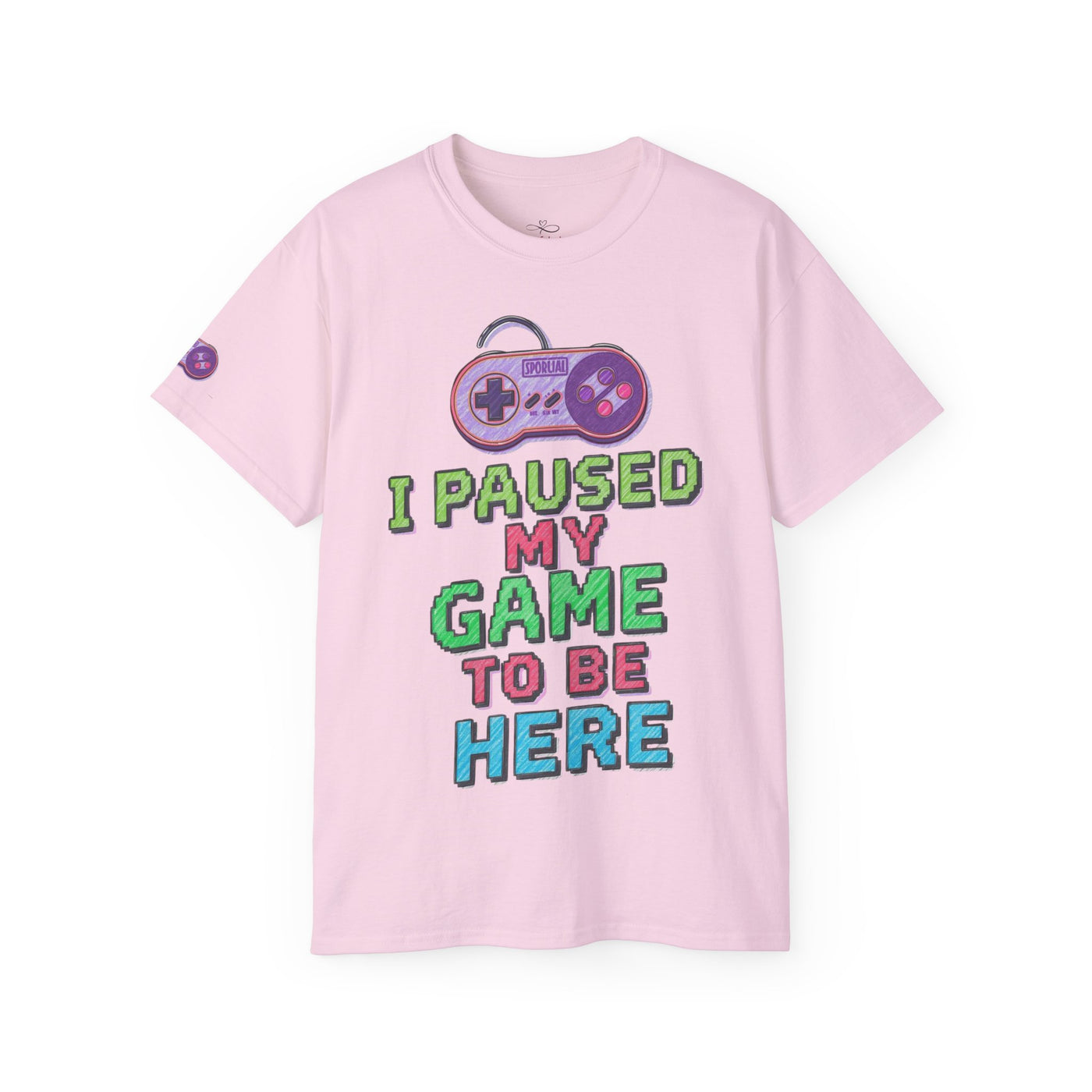 Funny Gamer T-Shirt, I Paused My Game To Be Here, Gift for Gamers, Gaming Apparel, Unisex Tee, Video Game Shirt, Casual Wear