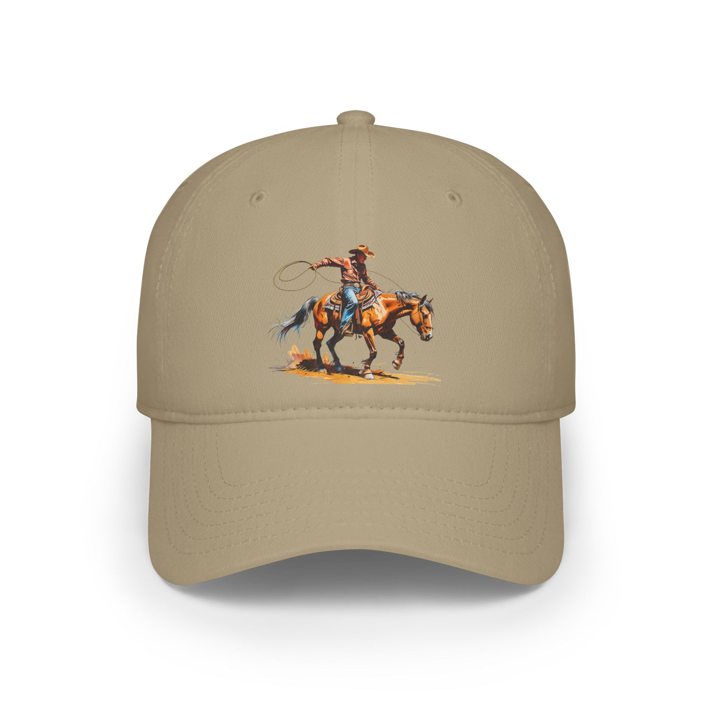 Cowboy Rodeo Low Profile Baseball Cap, Western Hat, Casual Outdoor Cap, Gift for Cowgirls, Vintage Style Cap