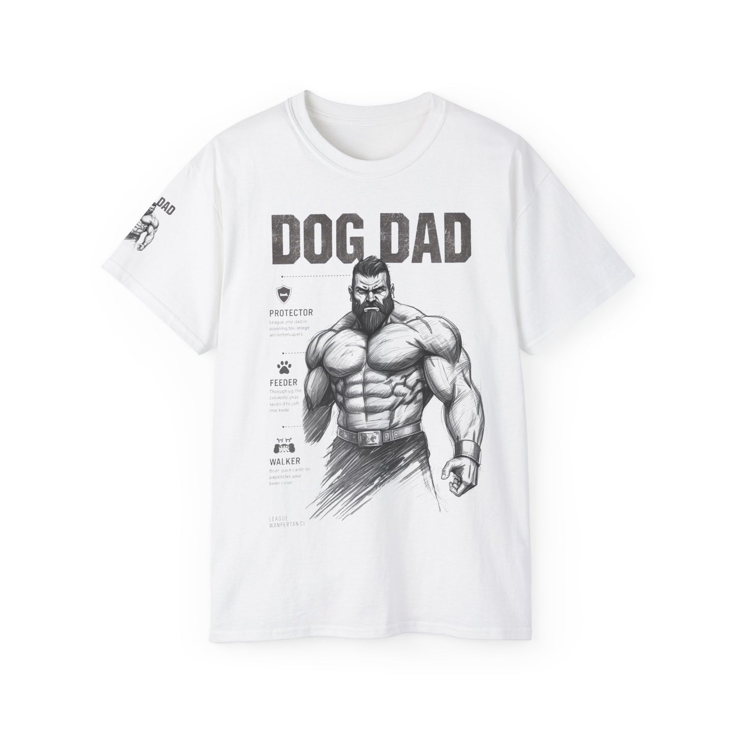 Dog Dad Ultra Cotton Tee | Father's Day Gift, Pet Lover Tee, Gift for Dog Owners, Casual Wear, Dog-Themed Apparel