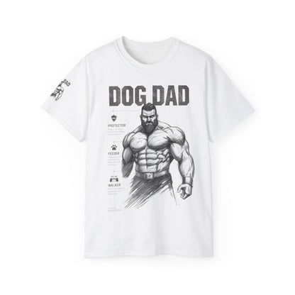 Dog Dad Ultra Cotton Tee | Father's Day Gift, Pet Lover Tee, Gift for Dog Owners, Casual Wear, Dog-Themed Apparel