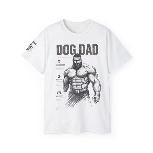 Dog Dad Ultra Cotton Tee | Father's Day Gift, Pet Lover Tee, Gift for Dog Owners, Casual Wear, Dog-Themed Apparel