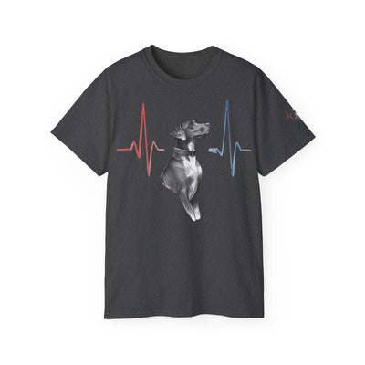 Heartbeat of a Dog Unisex Tee, Dog Lover Gift, Pet Memorial Shirt, Animal Rescue Fundraiser, Dog Themed Tee