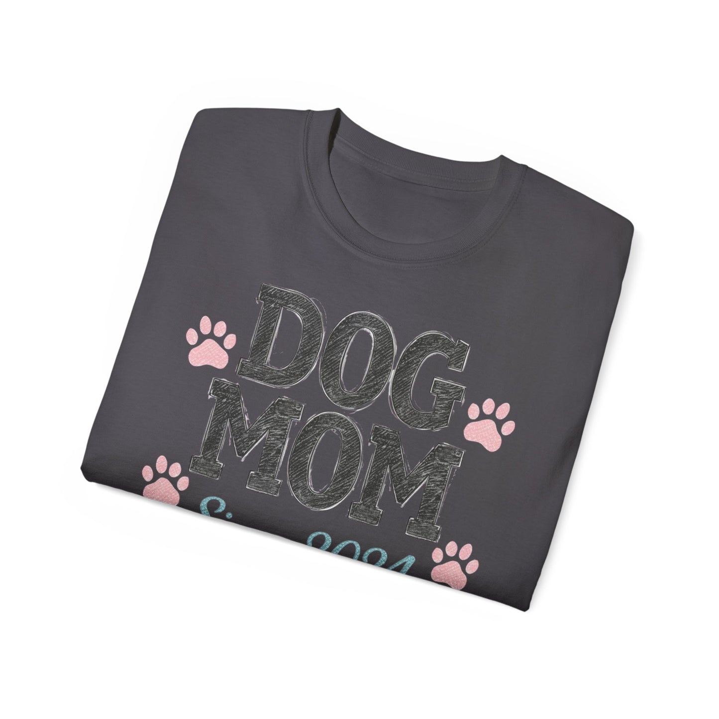 Dog Mom Tee, Cute Dog Lover T-Shirt, Pet Owner Gift, Gift for Dog Lovers, Dog Mom Since 2024 Shirt, Animal Lover Apparel