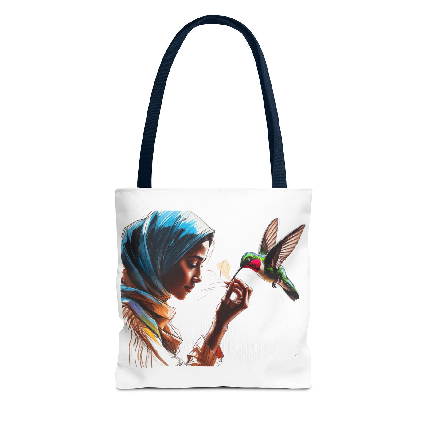 EcoFriendly Tote Bag mit Vogel und Frauenmotiv Perfekt als Geschenk