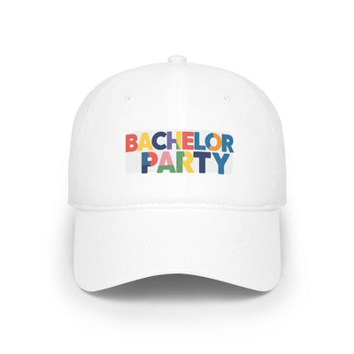 Bachelor Party Low Profile Baseball Cap, Custom Hat, Party Accessory, Gift for Groom, Fun Group Outfit