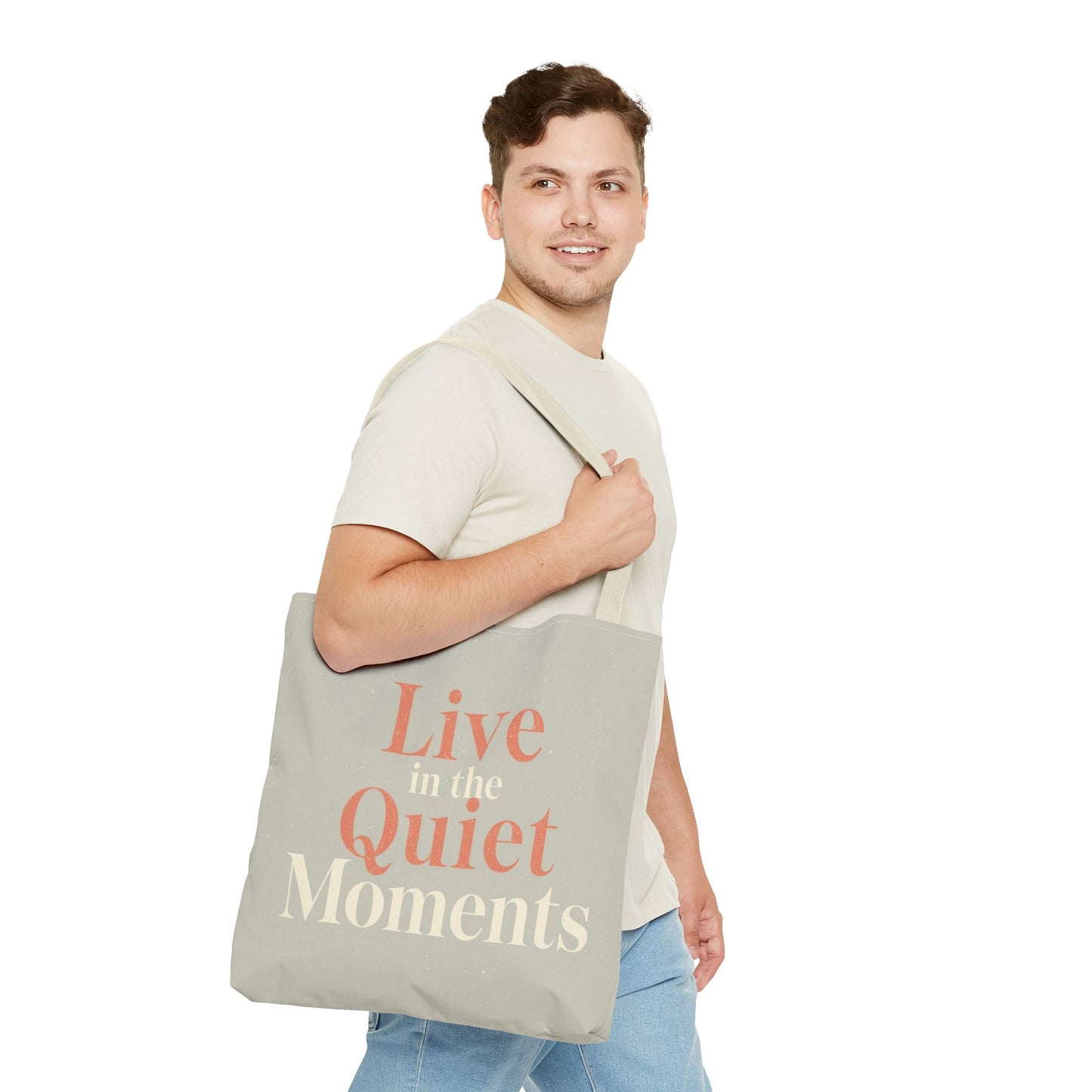 Minimalist Tote Bag – Ruhe & Achtsamkeit Statement Tasche