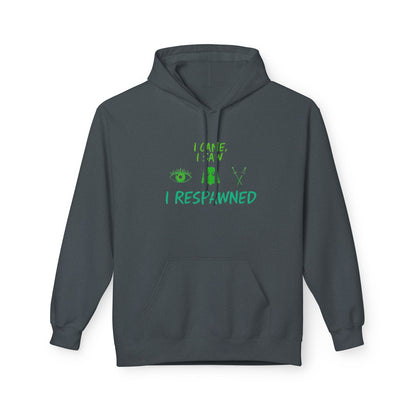 Playful Gamer Hoodie: I Came From, I Respawned | Unisex Fleece Hoodie, Video Game Gift, Casual Wear, Cozy Style, Geek Apparel