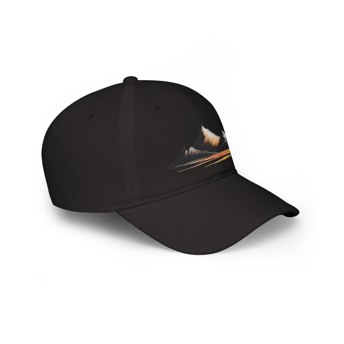 Mountain Sunset Low Profile Baseball Cap | Outdoor Gear, Hiking Hat, Adventure Headwear, Travel Accessory, Gift for Nature Lovers