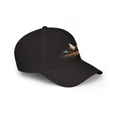 Mountain Sunset Low Profile Baseball Cap | Outdoor Gear, Hiking Hat, Adventure Headwear, Travel Accessory, Gift for Nature Lovers