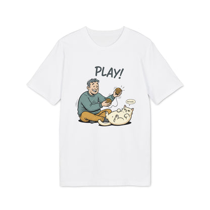 Play!Katzen TShirt  Lustige Katze & Besitzer Illustration Geschenk für Katzenliebhaber