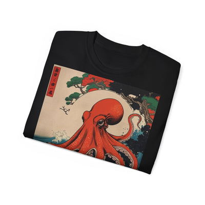 Stylish Octopus Graphic Tee, Unisex T-Shirt, Ocean Lover Gift, Sea Creature Art, Unique Casual Wear, Summer Fashion