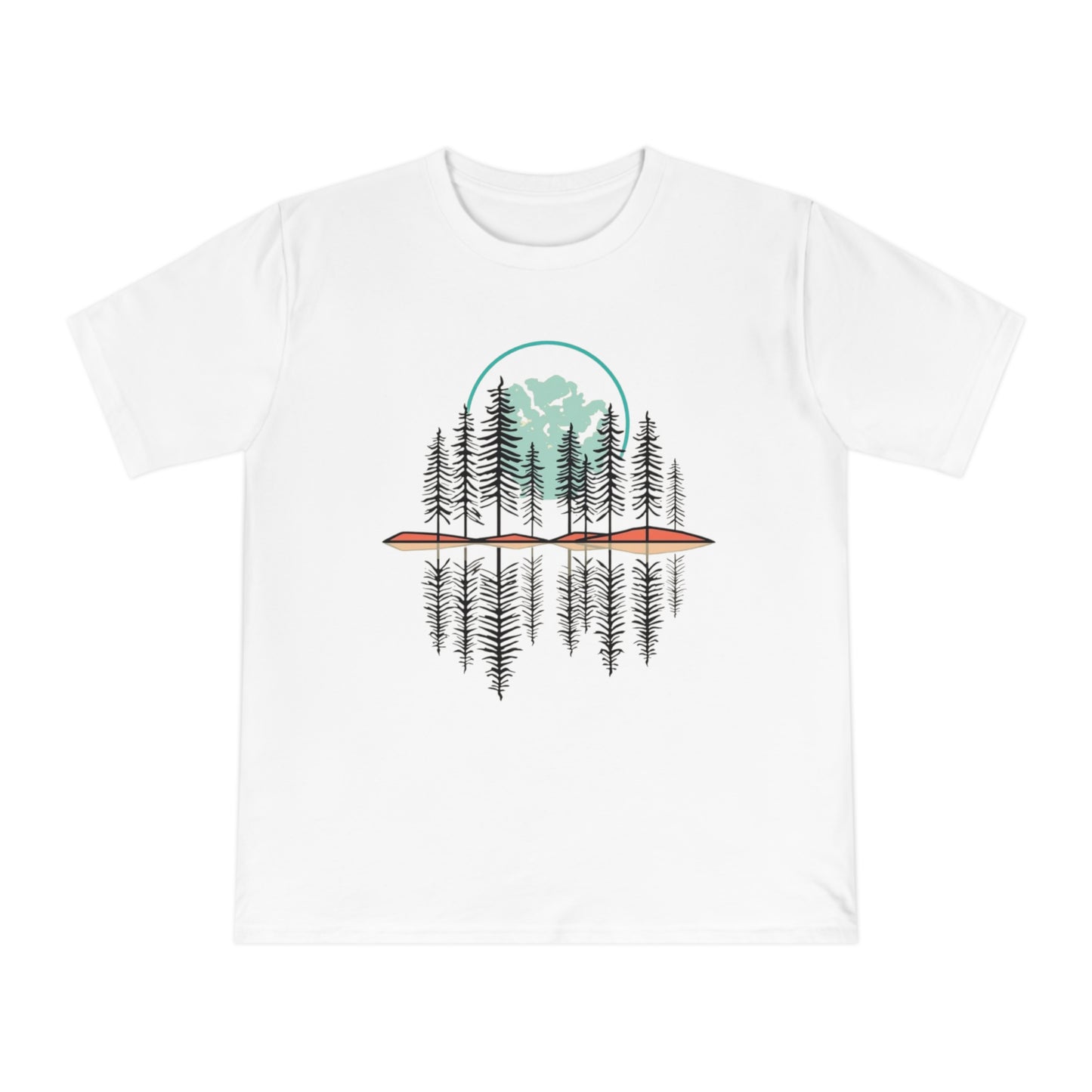 T-Shirt „Forest Reflection“ – Naturmotiv mit Spiegelung – in 3 Farben – ColorfulRobe