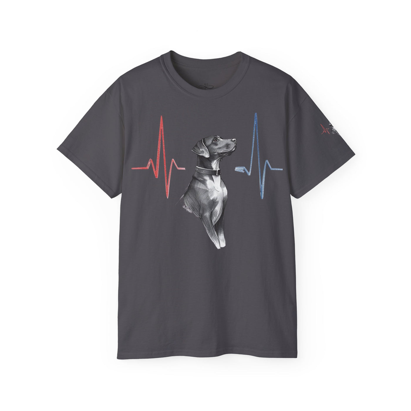 Heartbeat of a Dog Unisex Tee, Dog Lover Gift, Pet Memorial Shirt, Animal Rescue Fundraiser, Dog Themed Tee