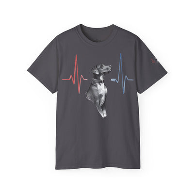 Heartbeat of a Dog Unisex Tee, Dog Lover Gift, Pet Memorial Shirt, Animal Rescue Fundraiser, Dog Themed Tee