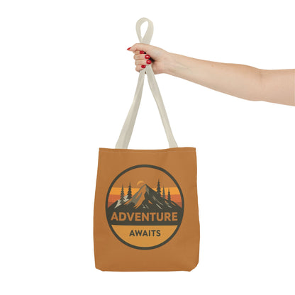 Adventure Awaits Tote Bag | Eco-Friendly Carryall | Hiking Essential | Gift for Outdoor Lovers | Travel Companion | Trendy Shopper