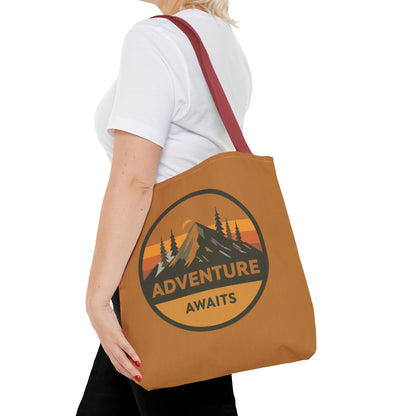 Adventure Awaits Tote Bag | Eco-Friendly Carryall | Hiking Essential | Gift for Outdoor Lovers | Travel Companion | Trendy Shopper