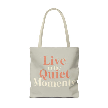 Minimalist Tote Bag – Ruhe & Achtsamkeit Statement Tasche