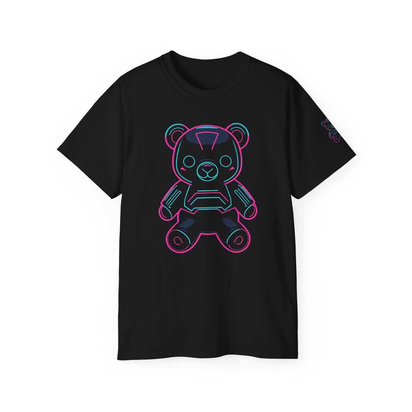 Neon Bear Graphic Tee | Retro Unisex T-Shirt, Cute Animal Apparel, Geeky Gift, Festival Wear, Casual Street Style