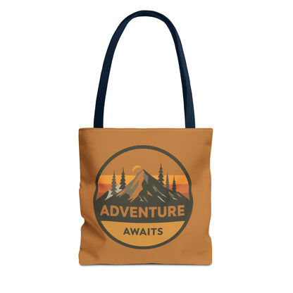 Adventure Awaits Tote Bag | Eco-Friendly Carryall | Hiking Essential | Gift for Outdoor Lovers | Travel Companion | Trendy Shopper