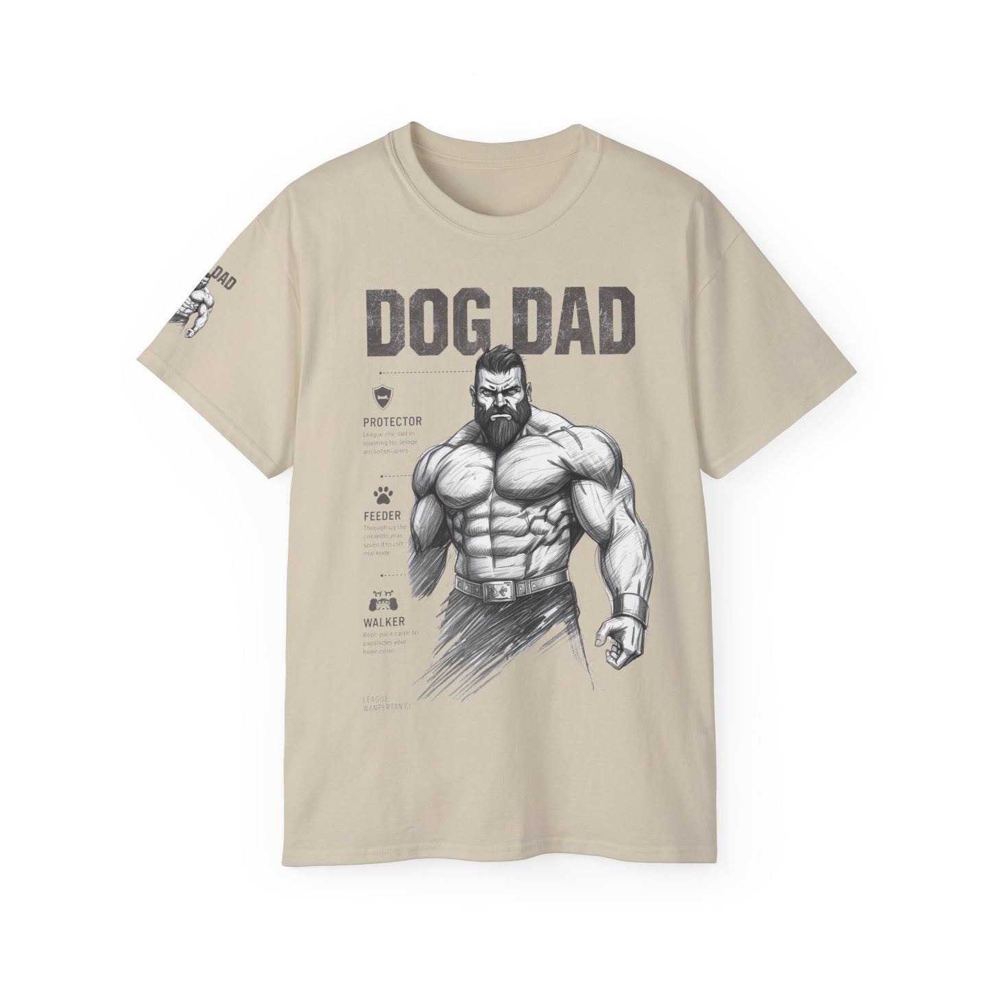 Dog Dad Ultra Cotton Tee | Father's Day Gift, Pet Lover Tee, Gift for Dog Owners, Casual Wear, Dog-Themed Apparel