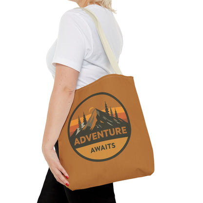 Adventure Awaits Tote Bag | Eco-Friendly Carryall | Hiking Essential | Gift for Outdoor Lovers | Travel Companion | Trendy Shopper