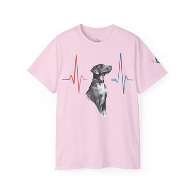 Heartbeat of a Dog Unisex Tee, Dog Lover Gift, Pet Memorial Shirt, Animal Rescue Fundraiser, Dog Themed Tee