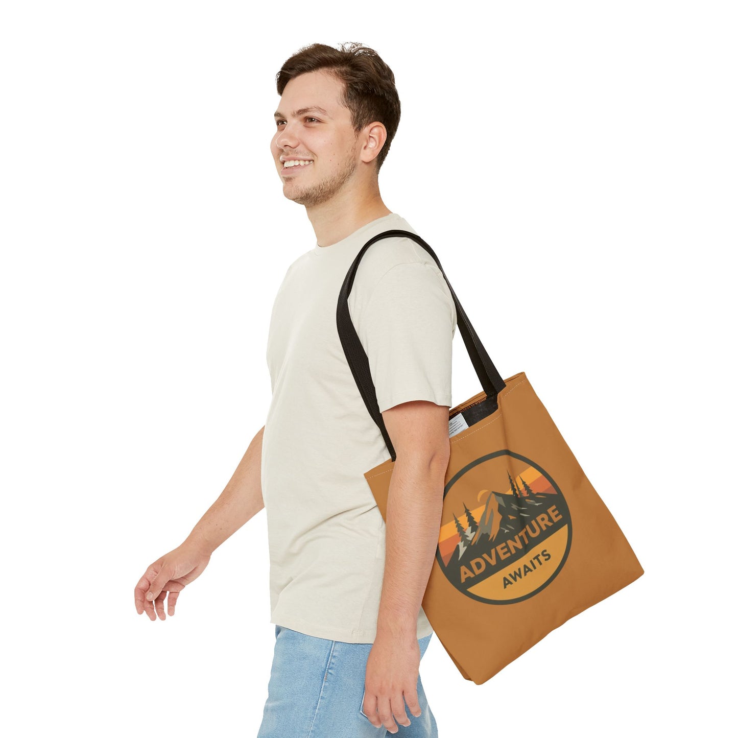 Adventure Awaits Tote Bag | Eco-Friendly Carryall | Hiking Essential | Gift for Outdoor Lovers | Travel Companion | Trendy Shopper