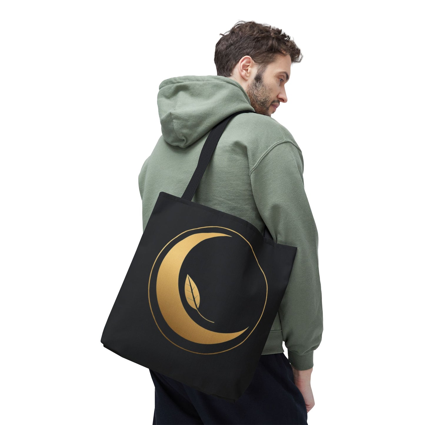 Golden Moon & Leaf Tote – Stilvolle Everyday Bag“