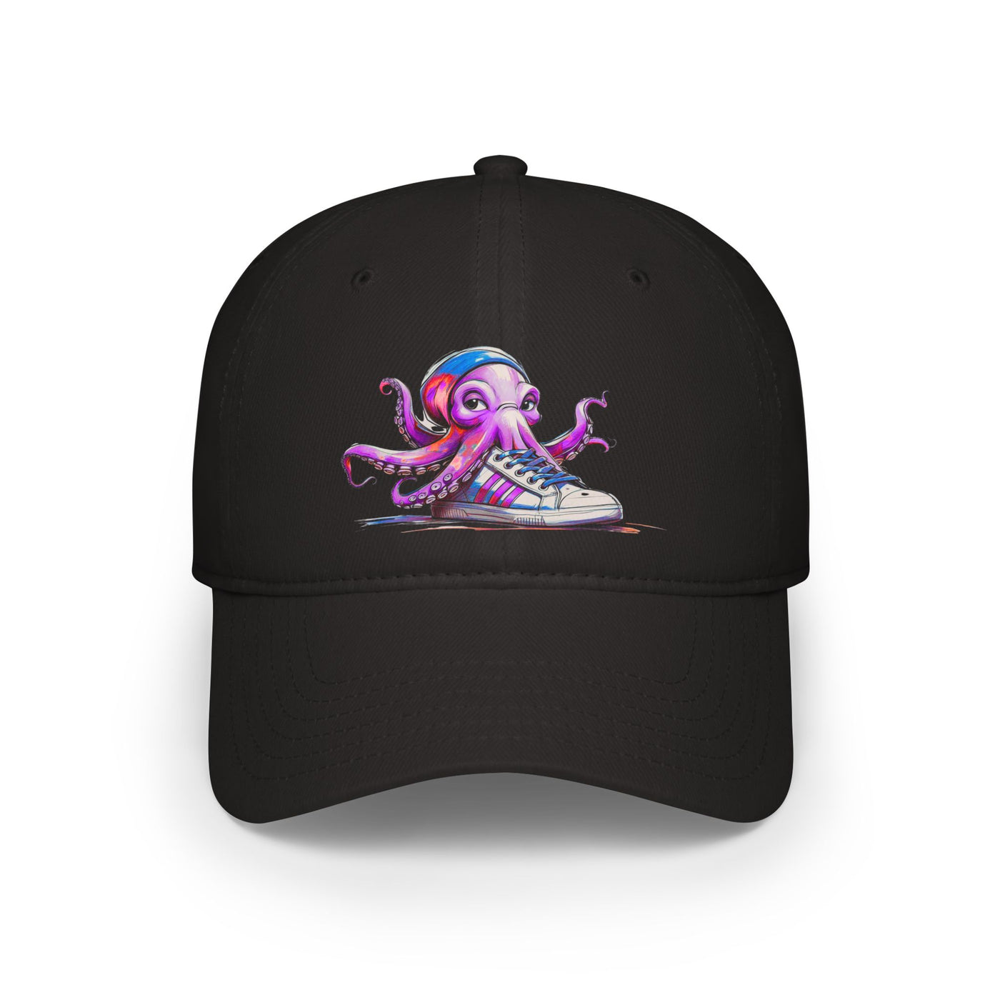 Colorful Octopus Low Profile Baseball Cap | Fun Outdoor Accessory, Gift for Ocean Lovers, Unisex Cap, Casual Hat, Summer Vibes