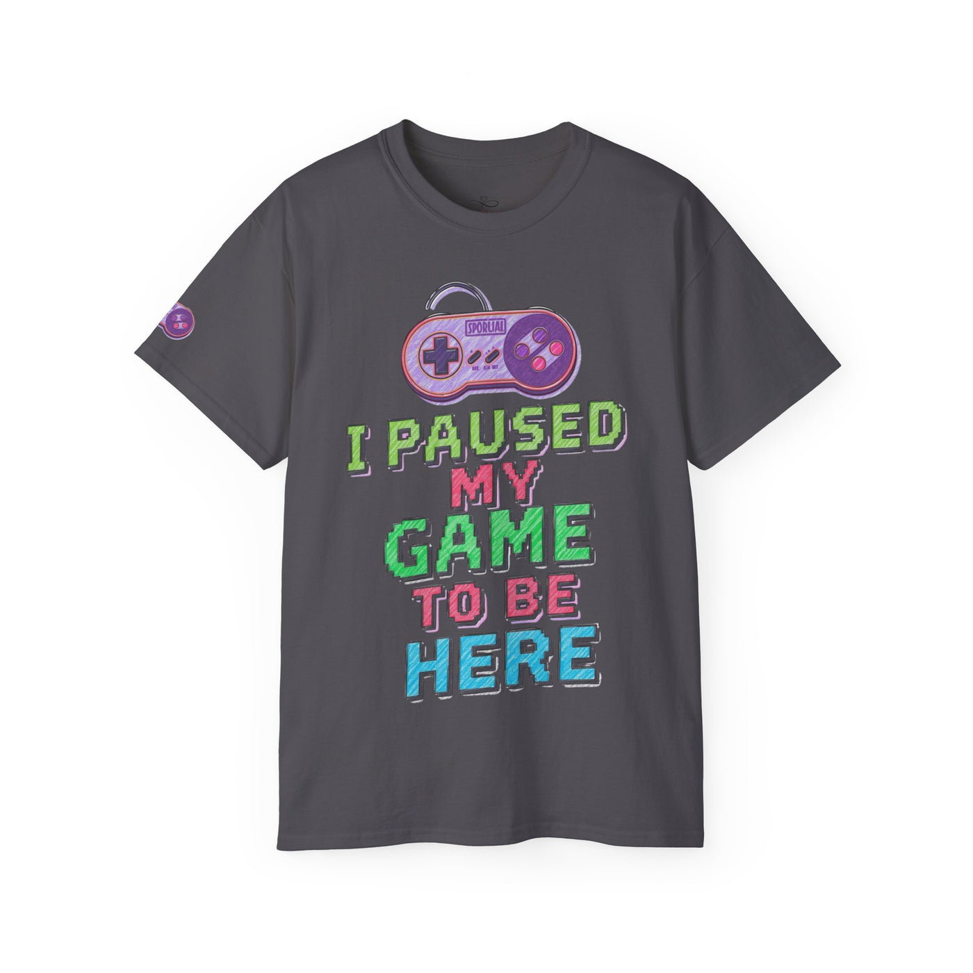 Funny Gamer T-Shirt, I Paused My Game To Be Here, Gift for Gamers, Gaming Apparel, Unisex Tee, Video Game Shirt, Casual Wear