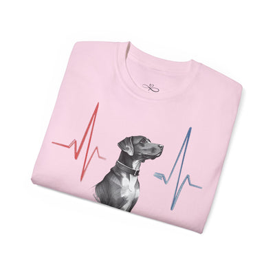 Heartbeat of a Dog Unisex Tee, Dog Lover Gift, Pet Memorial Shirt, Animal Rescue Fundraiser, Dog Themed Tee