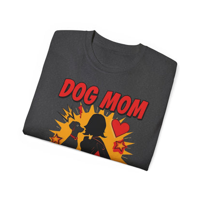 Dog Mom Superhero Unisex Tee, Funny Dog Lover Gift, Pet Parent Shirt, Cute Dog Mom Outfit, Animal Lover Apparel
