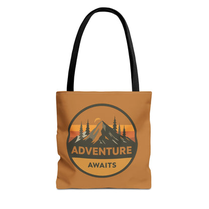 Adventure Awaits Tote Bag | Eco-Friendly Carryall | Hiking Essential | Gift for Outdoor Lovers | Travel Companion | Trendy Shopper
