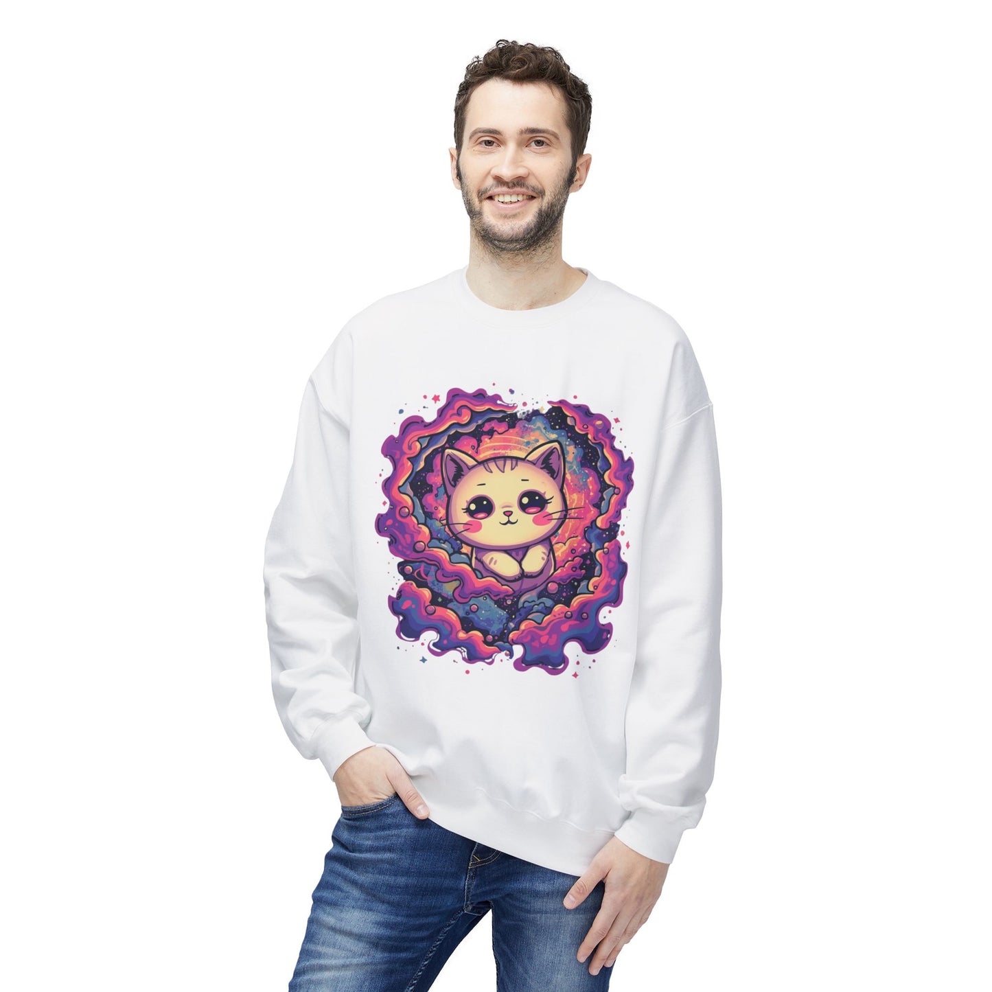 Cosmic Cat Dreams – Psychedelic Kätzchen Shirt