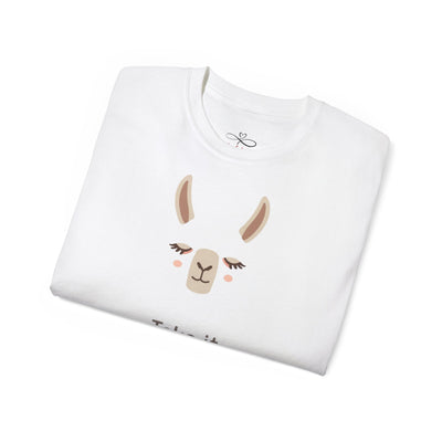Take It Slow Llama Tee, Cute Motivational T-Shirt, Funny Gift, Casual Wear, Animal Lover Shirt, Perfect for Relaxation