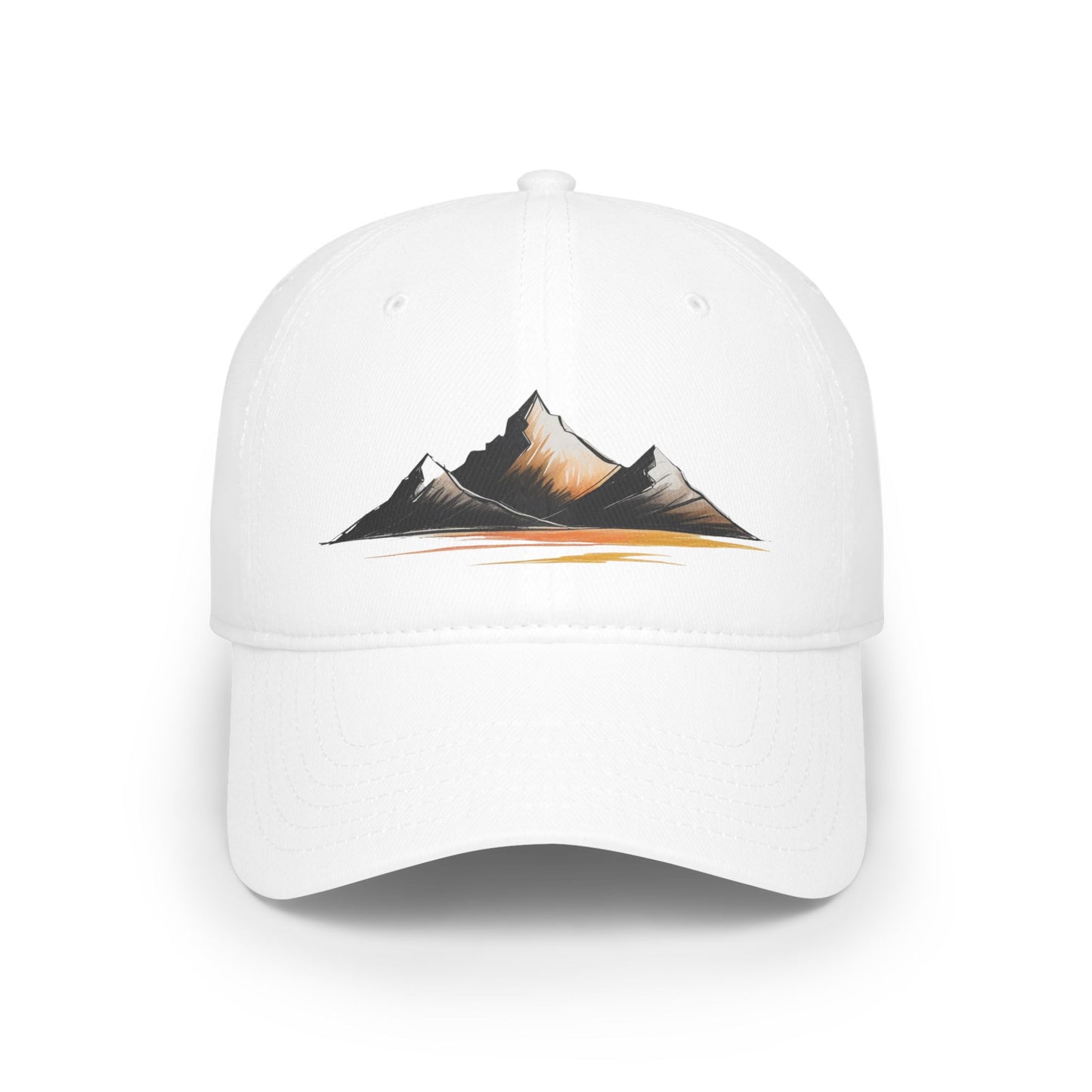 Mountain Sunset Low Profile Baseball Cap | Outdoor Gear, Hiking Hat, Adventure Headwear, Travel Accessory, Gift for Nature Lovers