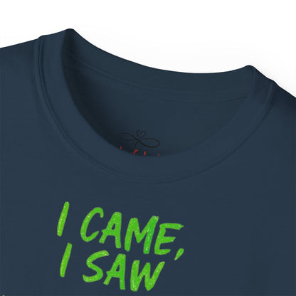 Gaming Humor Tee, I Came I Saw I Respawned Shirt, Unisex Cotton T-Shirt, Gaming Gift, Casual Wear, Geeky Tee