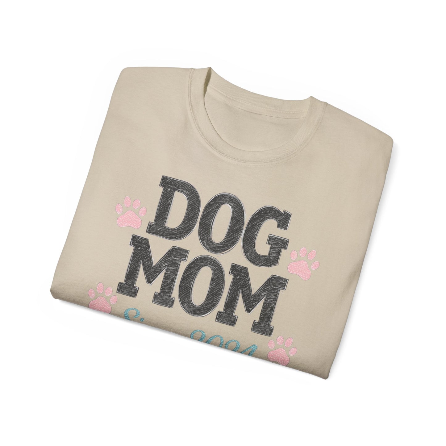 Dog Mom Tee, Cute Dog Lover T-Shirt, Pet Owner Gift, Gift for Dog Lovers, Dog Mom Since 2024 Shirt, Animal Lover Apparel