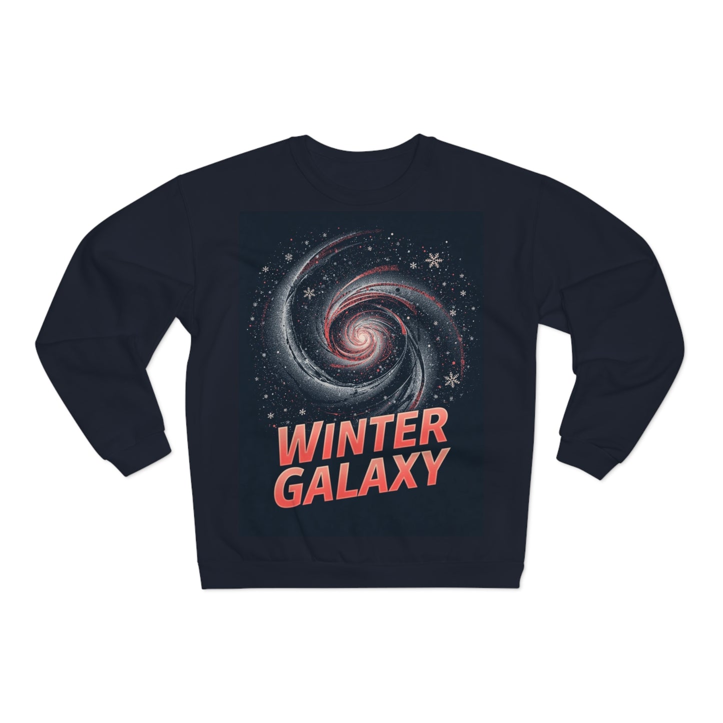 Winter Galaxy Crewneck Sweatshirt | Space Spiral Stars