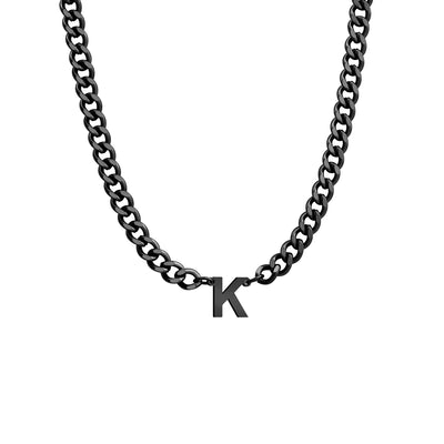 Initial Necklace Chain Initial Necklace Personalized Letter