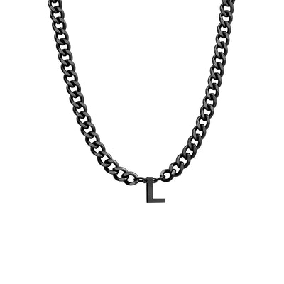 Initial Necklace Chain Initial Necklace Personalized Letter