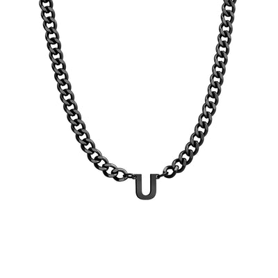 Initial Necklace Chain Initial Necklace Personalized Letter